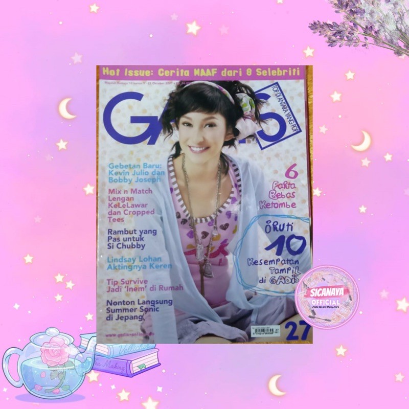MAJALAH GADIS BESAR NO.27 9 - 22 OKTOBER TAHUN 2007 - ANNISA HADAD