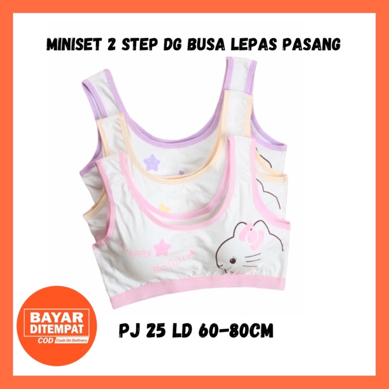 Miniset Anak Perempuan Remaja Cewek ABG SD SMP Beha BH Bra Remaja Mini Set Anak Perempuan Busa