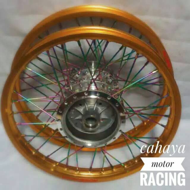 Paketan Pelek Velg Jari Ruji Tromol Komplit Motor Vixion Old Lama - RX king - Plus Rakitan pnpno