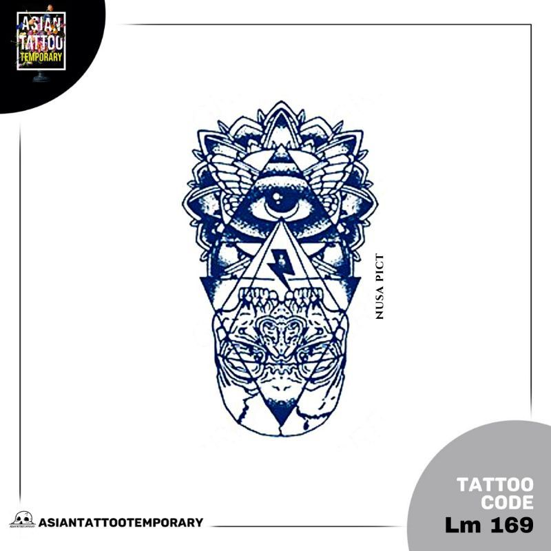 SEMI PERMANEN &quot;ILLUMINATI-ALL SEEING EYE-SATANIC-PENTAGRAM-BAPHOMET&quot;