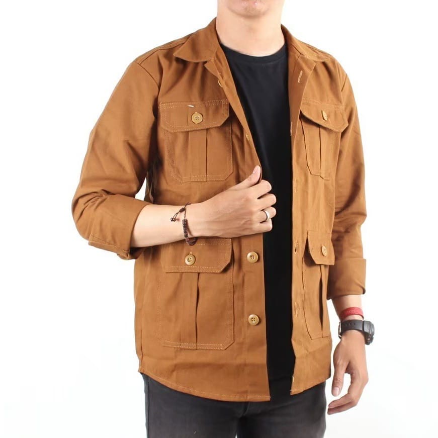 ADAM JAKET MUSTARD || JAKET SEMI PARKA || JAKET PRIA DAN WANITA MASA KINI