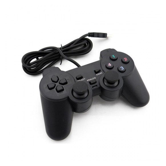 Gamepad Single hitam / Joystick Single / Gamepad PC colokan USB / stick PC