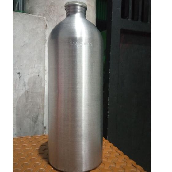 [VA1151] KALENG 1 LITER (1.000 ML) SILVER. BOTOL ALUMUNIUM 702EDJ