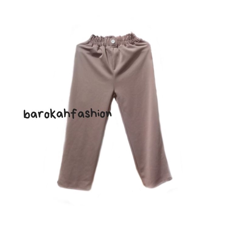 CELANA KULOT SCUBA / KOREA PANTS LEG HIGHWAITS / PANST PINGGANG   FULL KARET