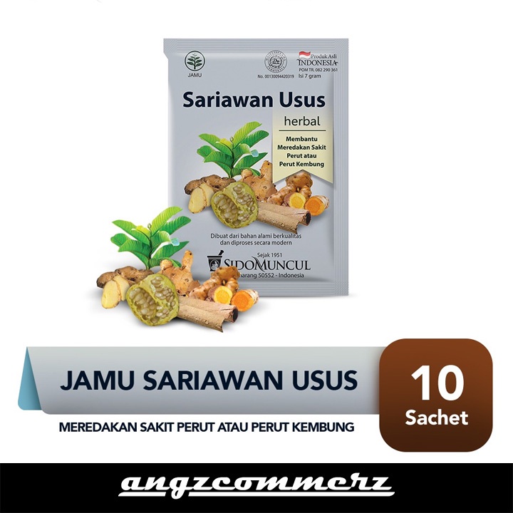 

Sidomuncul Jamu Sariawan Usus Untuk Membantu Meredakan Sakit Perut Kembung 10 Sachet