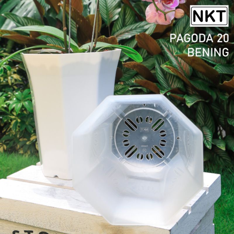 Pot Bunga | Pot Pagoda 20 cm | Pot NKT |