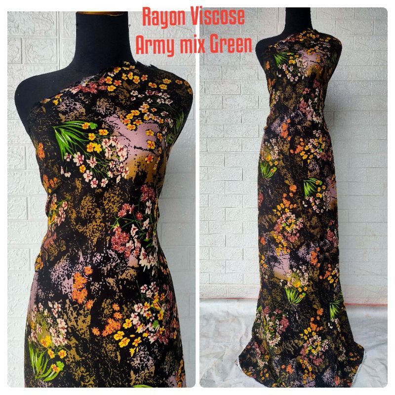 Kain RAYON VISCOSE Motif Avatar ( harga Per 0,5 Meter )