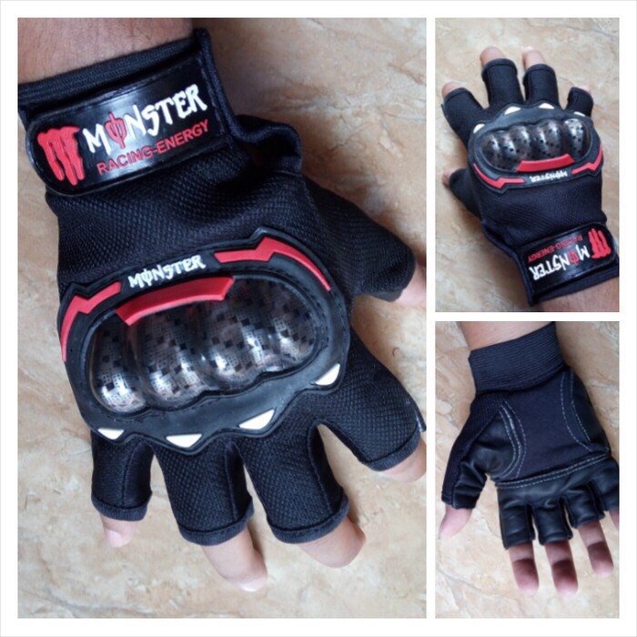 SARUNG TANGAN RICING HALF FINGER / SARUNG TANGAN MOTOR SETENGAH JARI / SARUNG TANGAN DEWASA