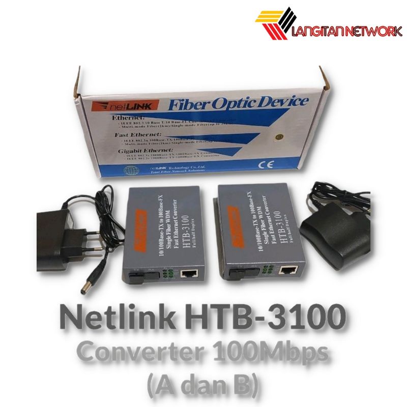 Jual Netlink Converter Fiber Optik Htb Ab Shopee Indonesia