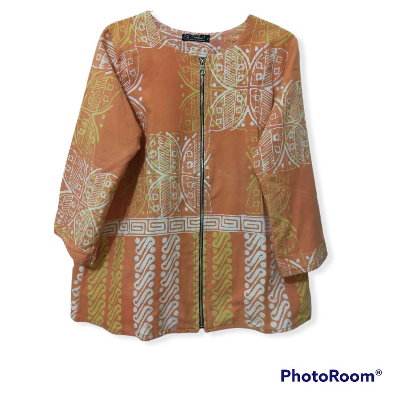 BAJU JAKET BATIK / BATIK WANITA / ATASAN WANITA / BAJU KANTOR / BAJU MODEL JAKET / 2 IN 1 / BATIK SE