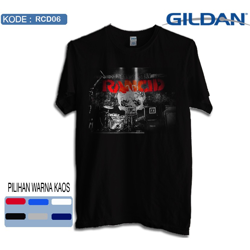 Kaos rancid band original gildan softstyle rcd06