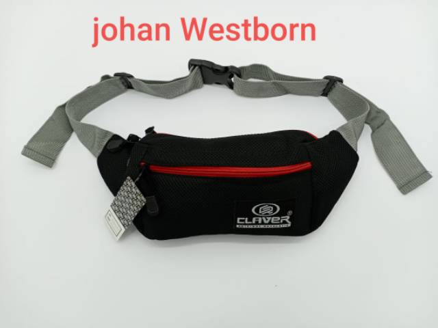 Tas Waist Bag Pria Cleaver rubber Mesh