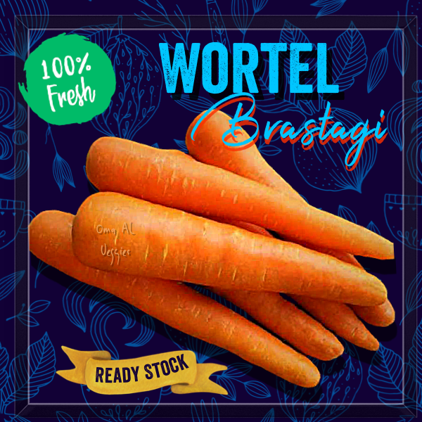 

WORTEL IMPOR/ FRESH IMPORT CARROT 500 gram SAYURAN SEGAR