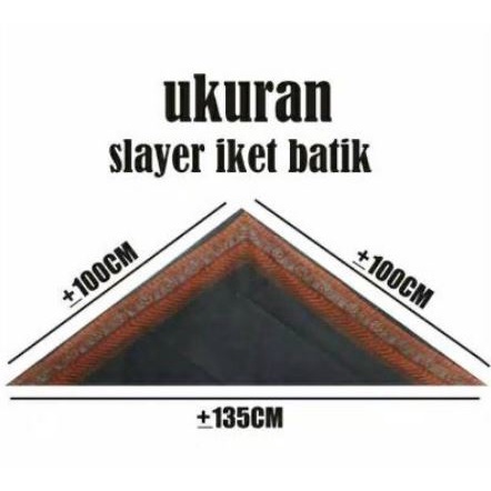 SLAYER BATIK SEGITIGA | UDENG BATIK KAIN KATUN | SLAYER SEGITIGA | UDENG JAWA TERLARIS
