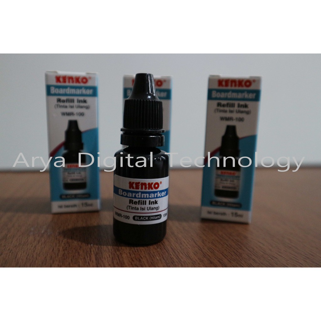

Tinta Isi Ulang Spidol Refill Ink Boardmarker Kenko Hitam