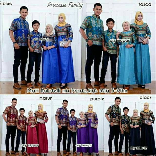  COUPLE  PRINCESS FAMILY COUPLE  BATIK  KELUARGA SARIMBIT  