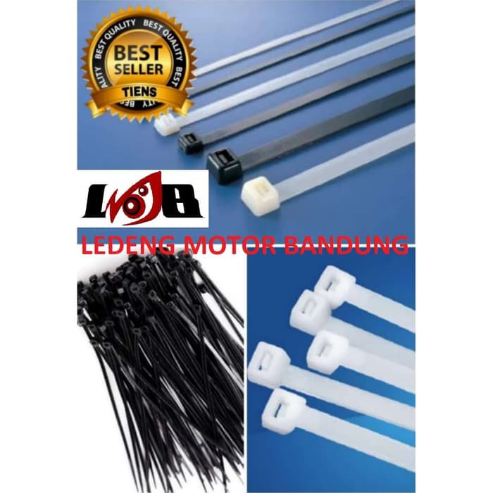 10cm Tali Ripet Kabel Ties Nylon Cable Tie 3x100mm Isi 100pcs