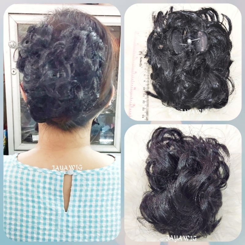 Jepit Rambut Murah Jepit Sanggul Acak Warna Hitam