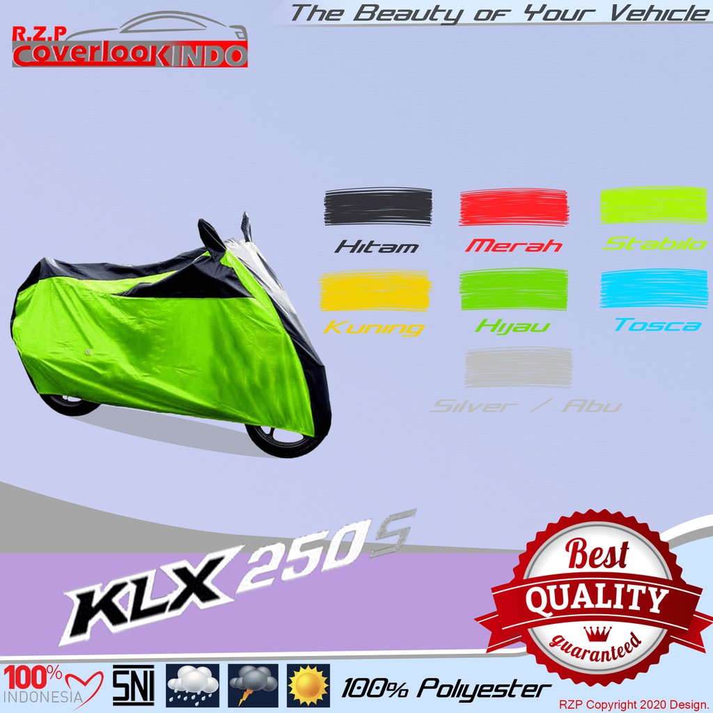 MANTEL MOTOR KLX 250 COVER MOTOR KLX 250 SELIMUT MOTOR KLX 250 BERKUALITAS