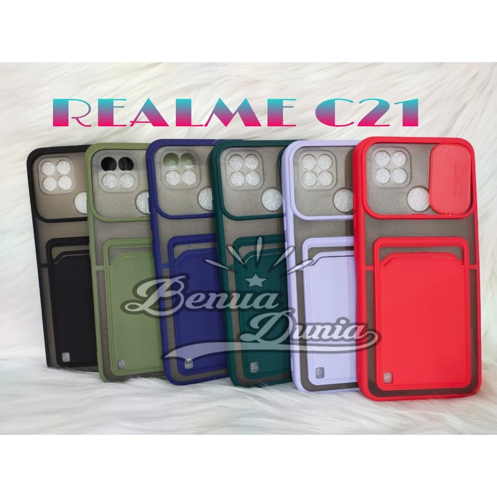 REALME C21 -REALME C25/C12 -CASE SLEDING PLUS SLOT CARD PELINDUNG KAMERA REALME C21 -REALME C25/C12 - BD