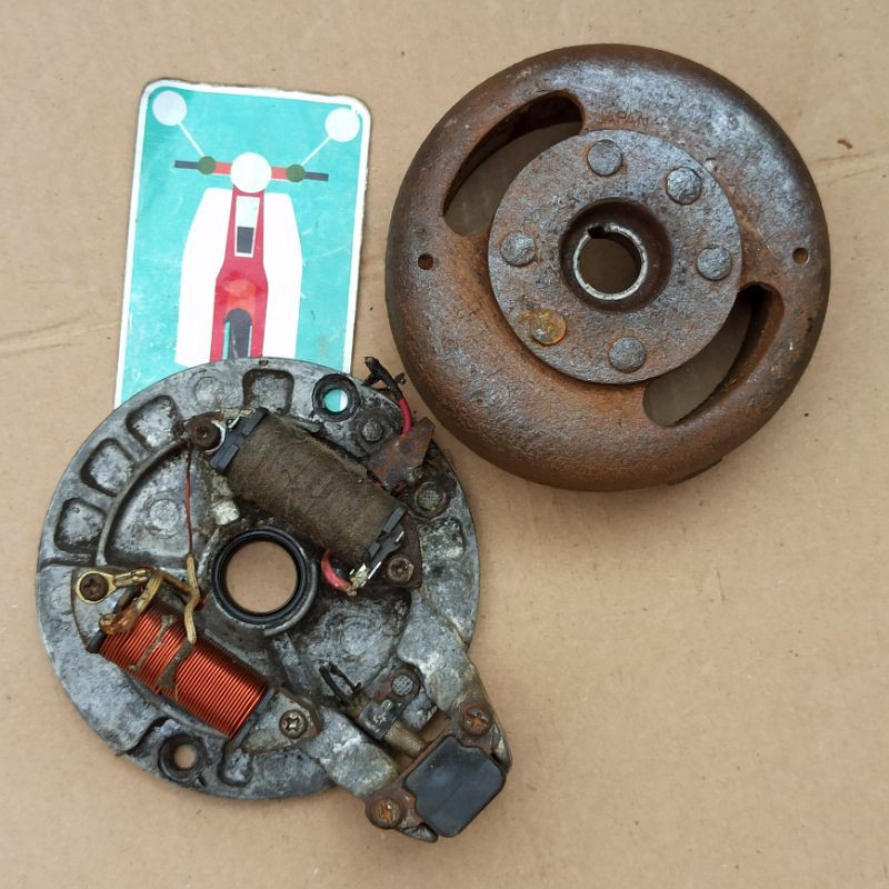 magnet spul pulser set honda win ori original second bekas
