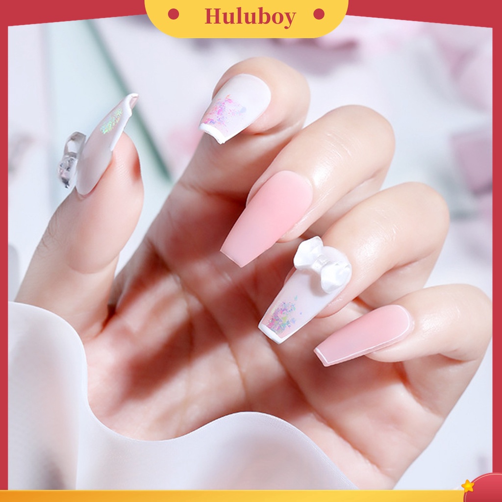 Huluboy Huluboy♡ 10pcs / Kantong Berlian Imitasi 3D Untuk Dekorasi Nail Art