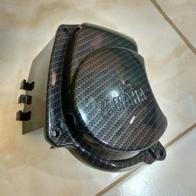 Keong cvt atau air duct ORI Yamaha Xeon dan aerox 125 Carbon celup serat abu abu
