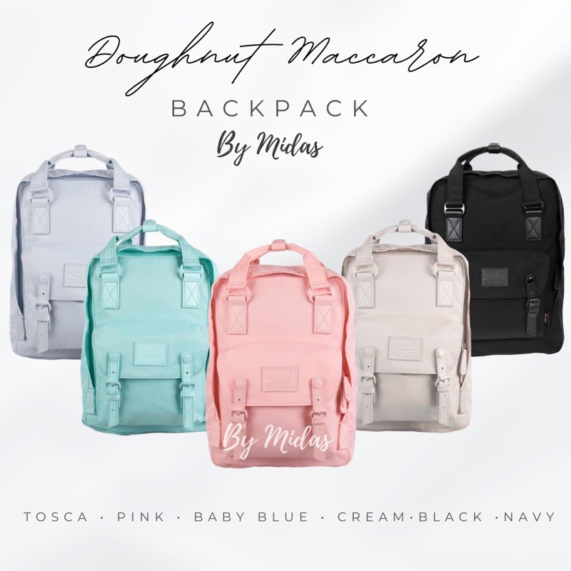 3.3 CRAZY SALE !! TAS BACKPACK DOUGHNUT MACCARON LARGE