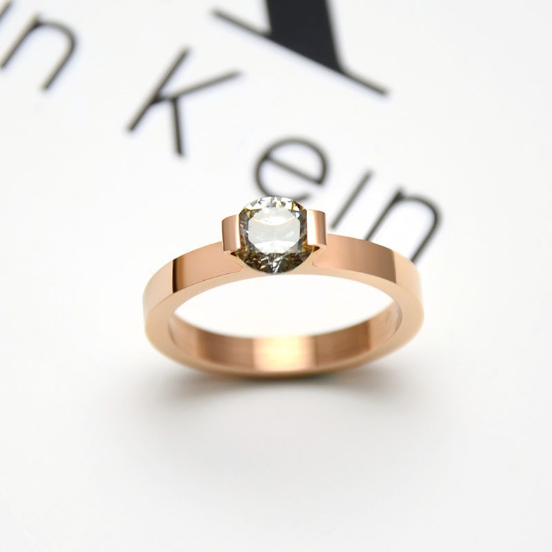 SALE / OBRAL Cincin Titanium Mini Korea Wanita Fashion CK034 rose gold cocok hadiah