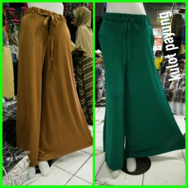 celana kulot payung jersey/kulot payung murah/celana kulot jersey