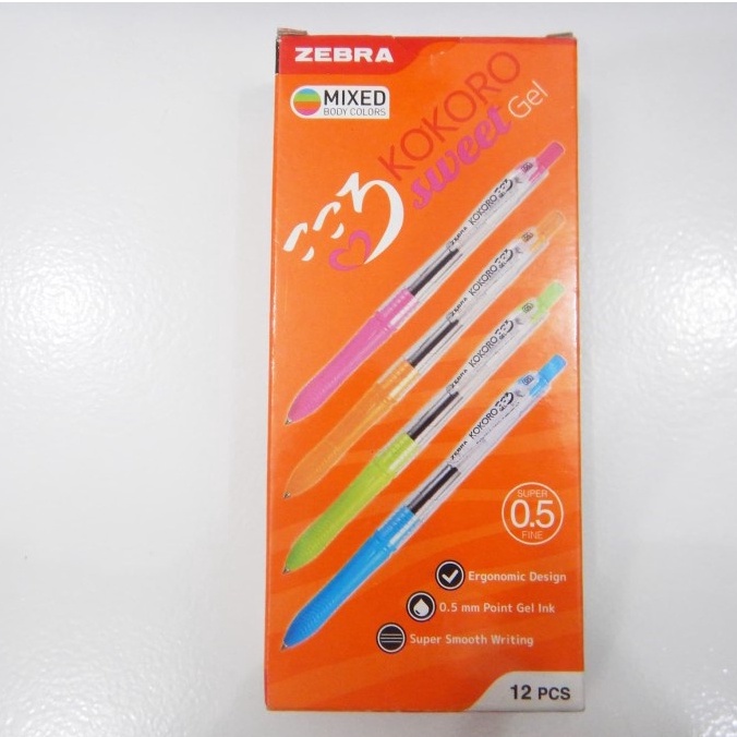 

PULPEN KOKORU SWEET 0.5 ZEBRA Spesial Alat Tulis ISi 12 pcs