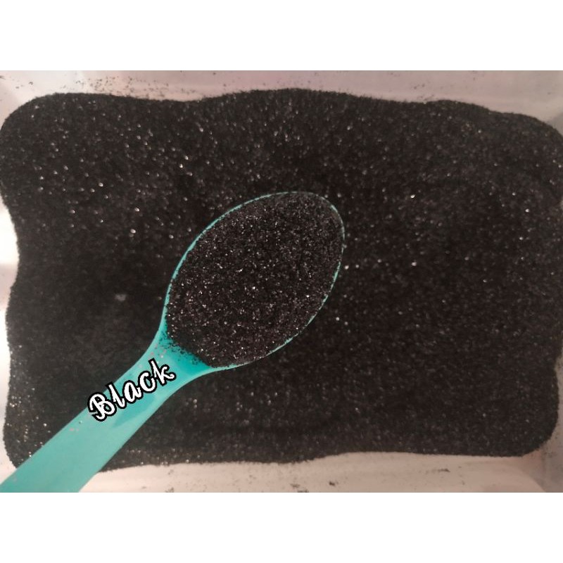 PROMO!!  SERBUK GLITTER HITAM 50 GRAM