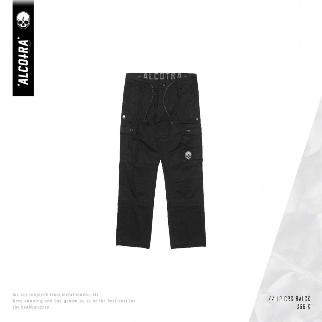 LP CARGO BLACK #2 // LONG PANTS CARGO BLACK