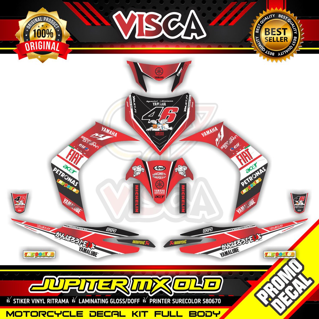 Decal Jupiter Mx Old Full Body Stiker Jupiter Mx Old Variasi Full Body Dekal Jupiter Mx Old Striping