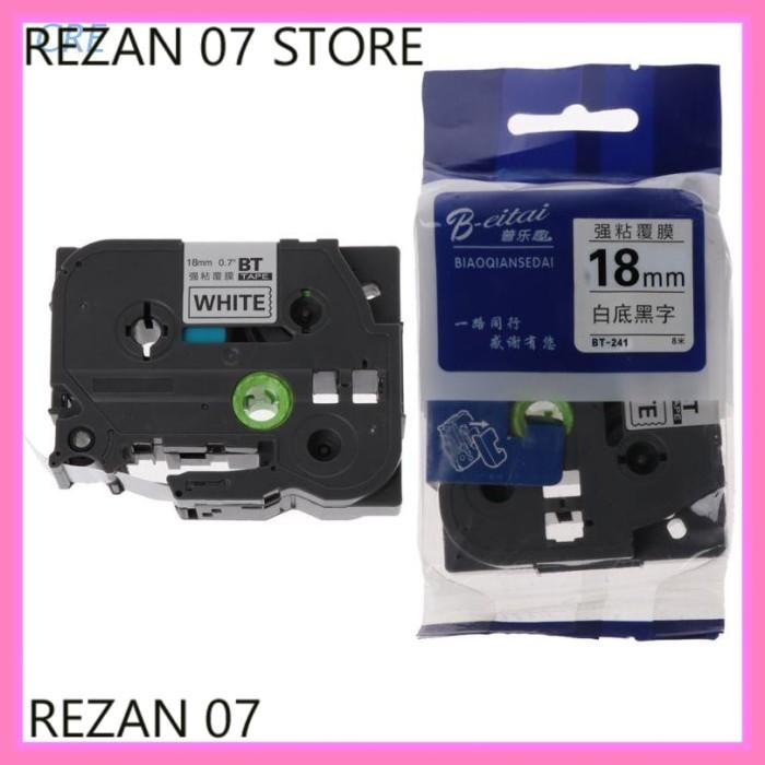 

Paper | Tape Label Warna Hitam Putih Ukuran 18Mm Untuk Brother Tze-241 Tz-241