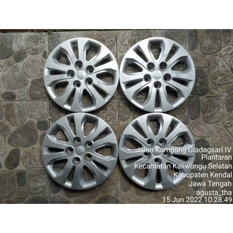 wildop/ weldop/wheldoop/tutup velg /dop  Kia ORI ring 15 harga untuk 1 biji