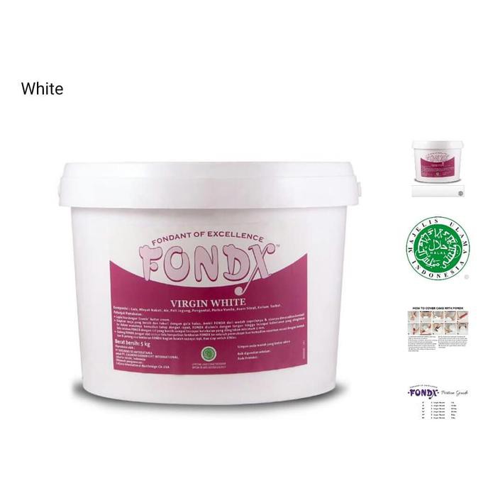 

31.87-Kue- Fondx Virgin White Icing Sugar Decorating 5Kg Khusus Gojek -Terlengkap-Termurah-Dijamin.
