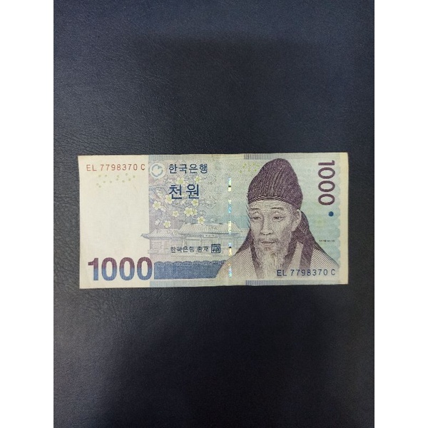 KOREA SELATAN 1000 WON 2007 UANG ASING