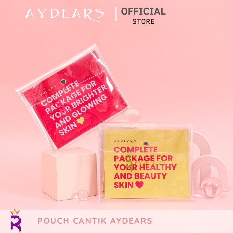 AYDEARS Pouch Plastik Tas Transparan | Wadah Kosmetik Wadah Serbaguna