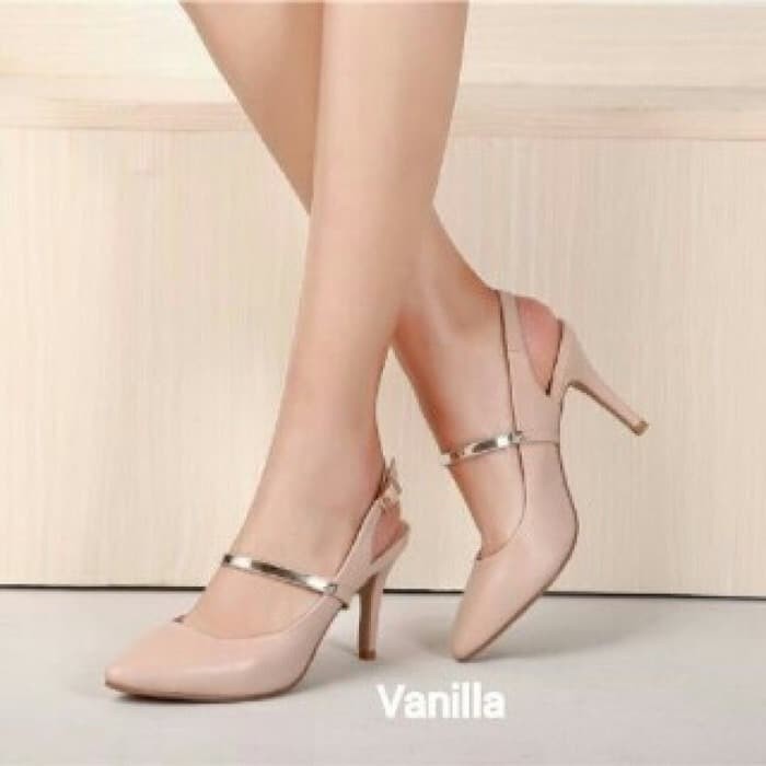 Diskon High Hils Wanita Hils Wanita Sendal Wanita High Hils Glite EY886  Pantofel Brukat Sdh28 - H