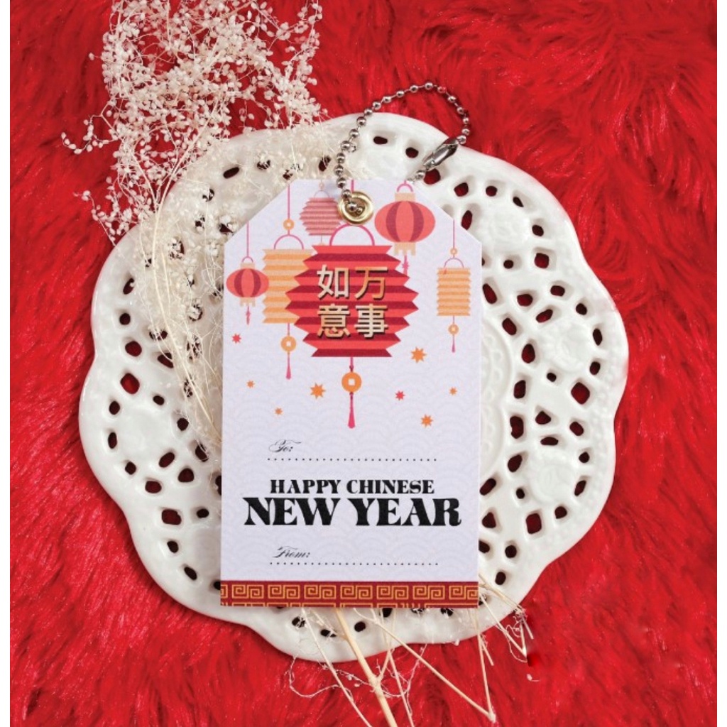 

HANG TAG LAMPION IMLEK KARTU HANG TAG SOUVENIR PARCEL HAMPERS SINCIA CNY CHINESE NEW YEAR