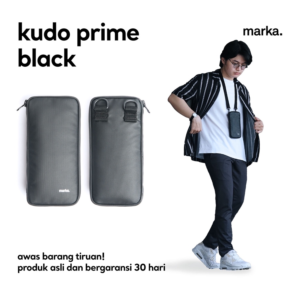 Kudo Prime Black - Hanging Wallet - Dompet Gantung - Marka Indonesia