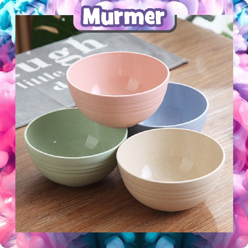 MurmerOfficial R654 Mangkok Wheat Straw Bowl | Mangkuk Plastik Microwave Warna Warni | Gandum kokoh | BPA Free