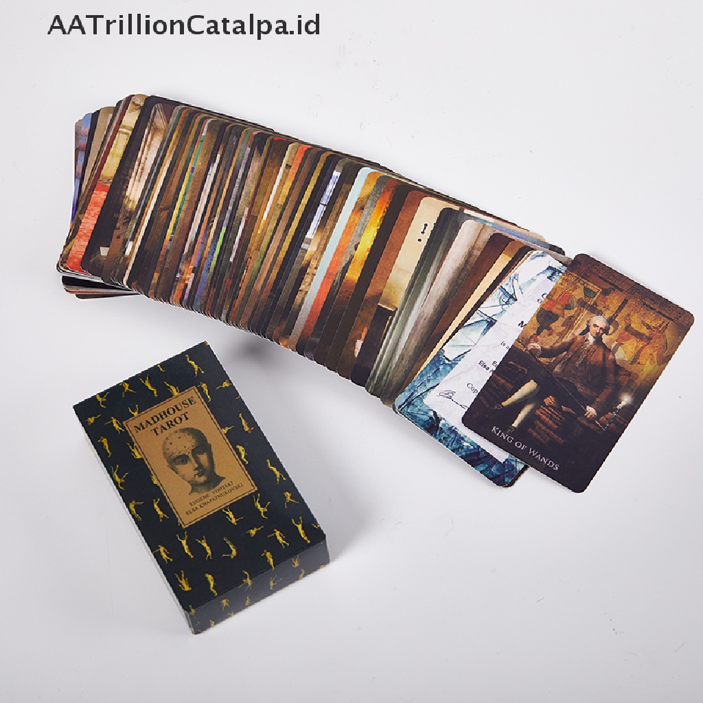 Aatrillioncatalpa Kartu Tarot Bulan Neon Ukuran Saku