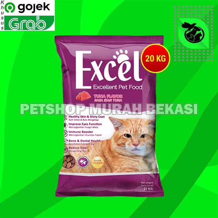 [GOSEND] Makanan Kucing Excel Cat Tuna 20kg Ikan Donat Exel 20 kg