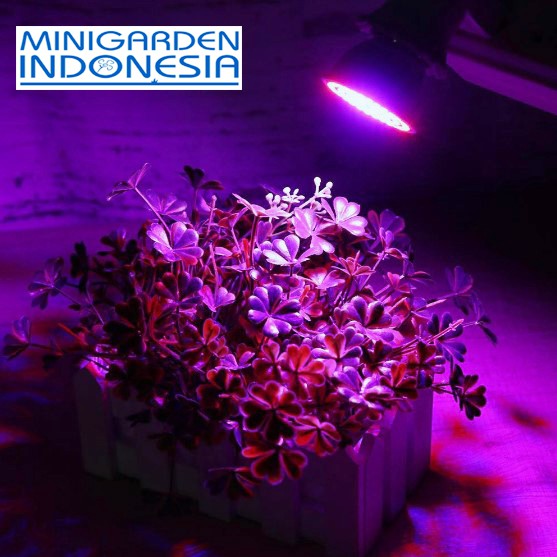 lampu grow light LED hidroponik 48 LED pengganti matahari tanaman indoor taman kolam aquascape perikanan