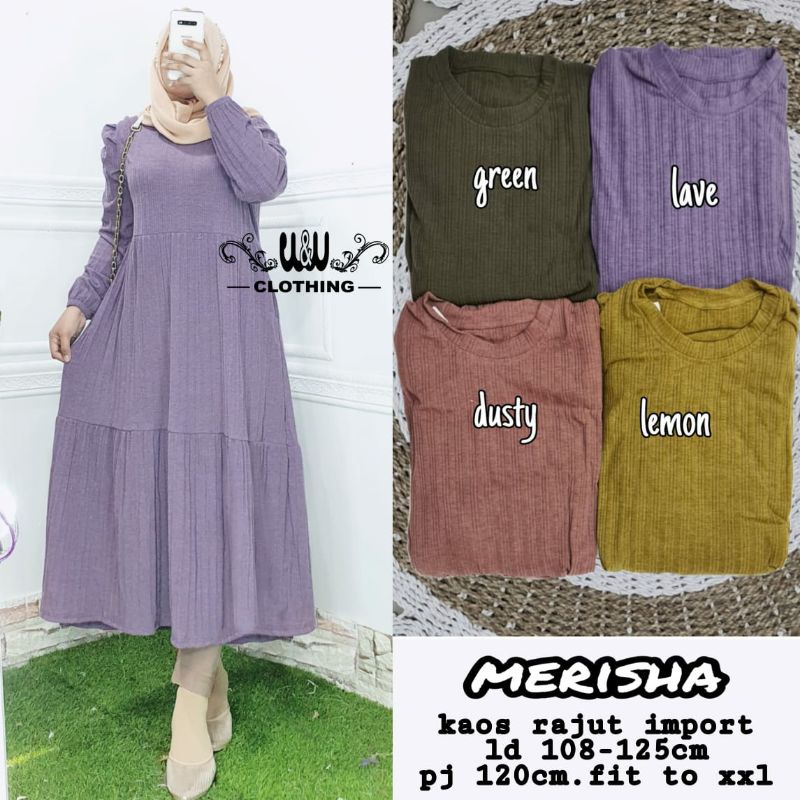 DRESS MERISHA READY√√ GAMIS BY U&U CO