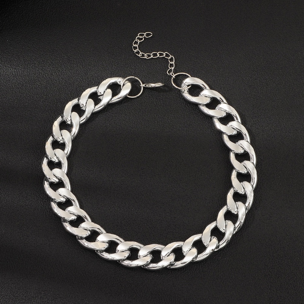 Hu Hu Hu Hu Hu Alat Bantu Pasang Kacamata♡ Kalung Rantai Pendek Tebal Gaya Hip Hop Untuk Unisex