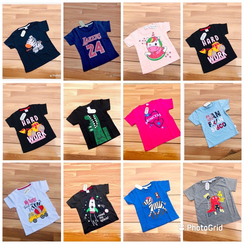 kaos anak lucu 105k dpt 4