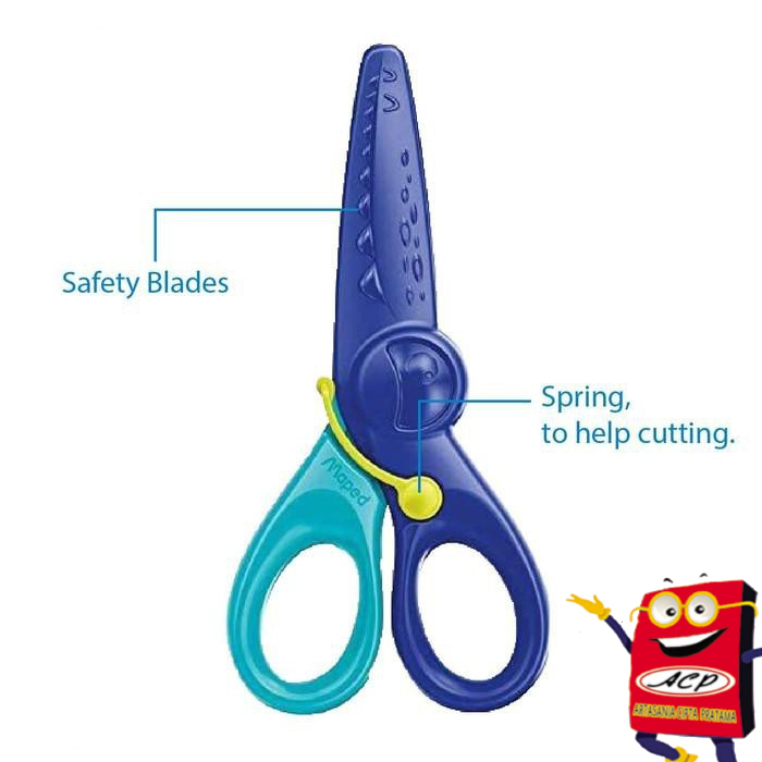 

MAPED GUNTING ANAK PLASTIK KIDS PULSE 12CM